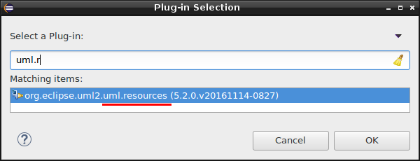 Getting started acceleo module add UMLres dependency plugin.png